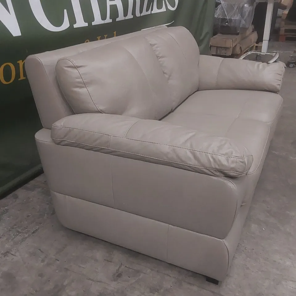 QUALITY DESIGNER MARLOW ITALIAN LEATHER 2 SEATER SOFA - FSC® CERTIFIED