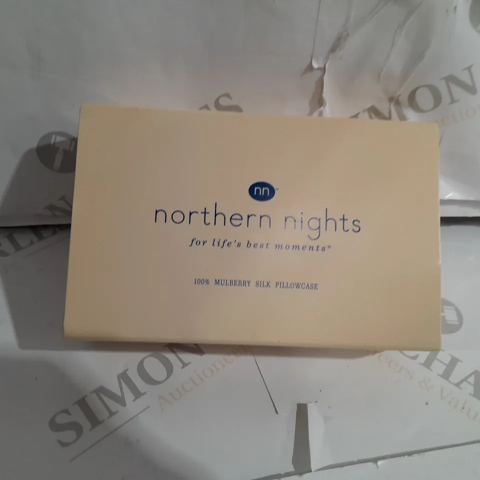 NORTHERN NIGHTS 100% MULBERRY SILK PILLOWCASE - IVORY