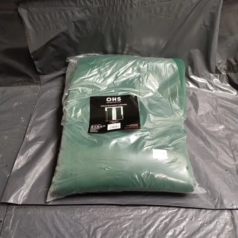 OHS EYELET BLACKOUT CURTAINS – FOREST GREEN, 90X90 