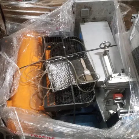 PALLET CONTAINING CERAMIC PAD PRINTING MACHINE & AIR COMPRESSOR