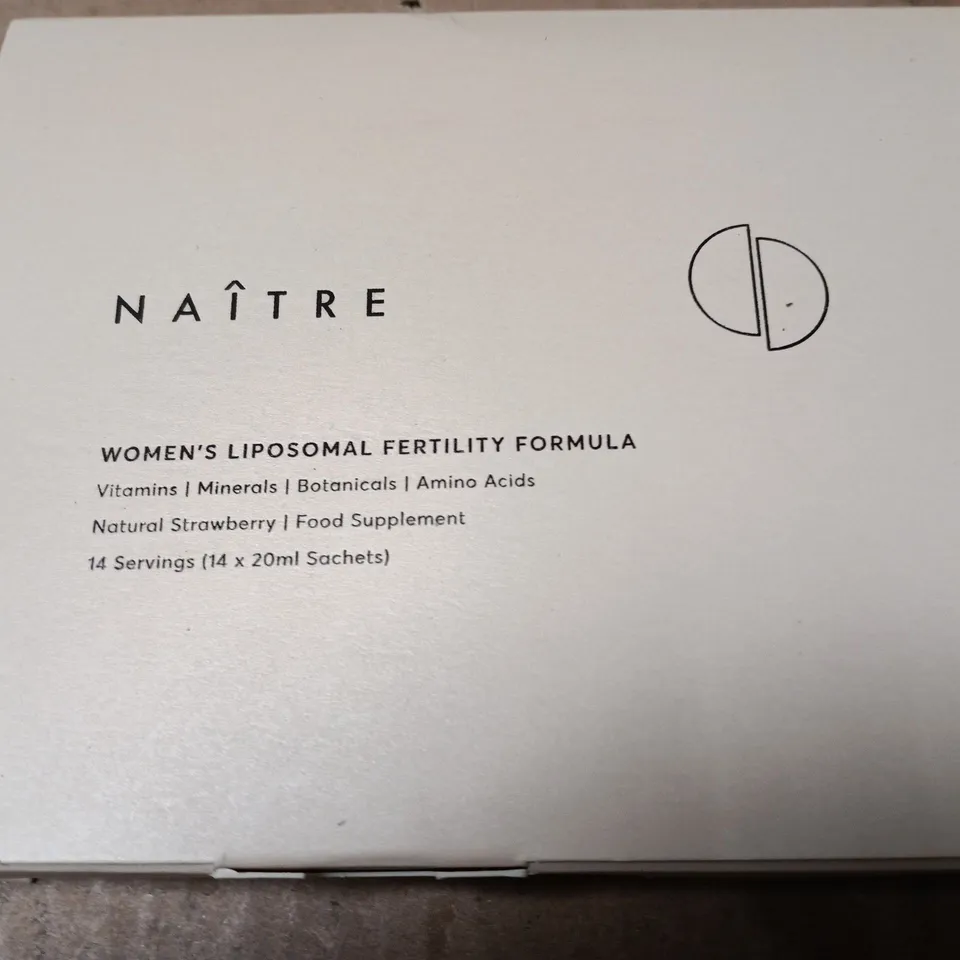 NAÏTRE WOMEN'S LIPOSOMAL FERTILITY FORMULA – BOXED 14 X 20ML SACHETS