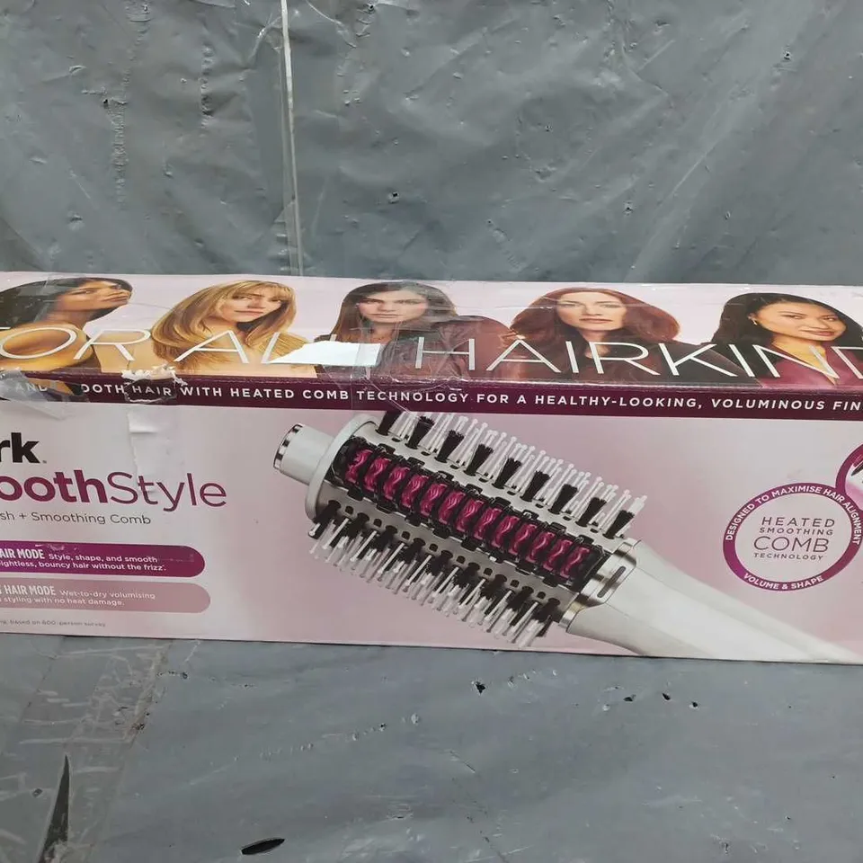 SHARK SMOOTHSTYLE HEATED BRUSH & SMOOTHING COMB [HT202UK]