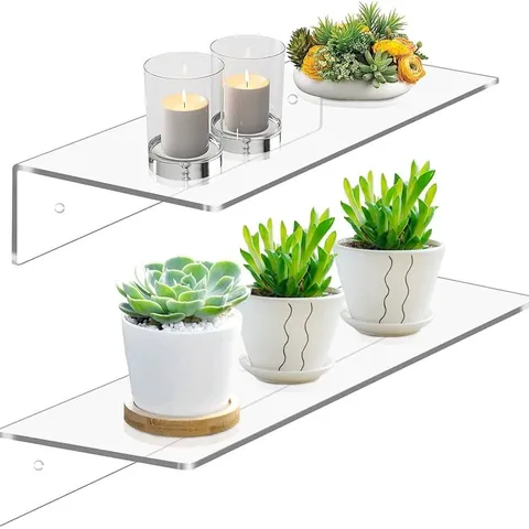 BOXED DISPLAY4TOP ACRYLIC FLOATING SHELF 