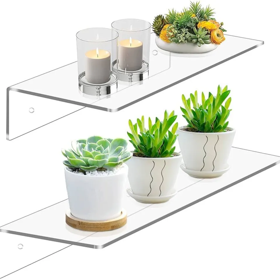 BOXED DISPLAY4TOP ACRYLIC FLOATING SHELF 
