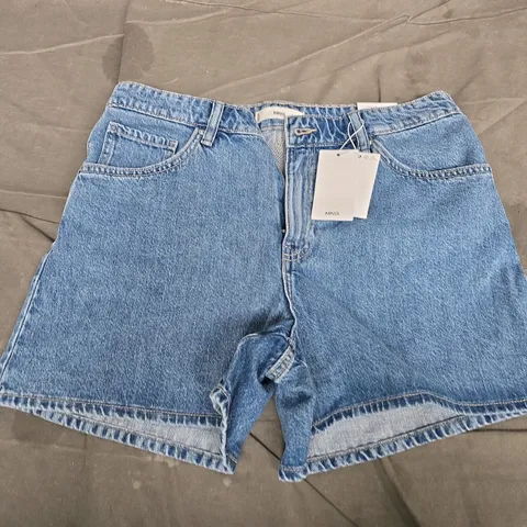 MNG JEANS COLLECTION STRAIGHT HIGH-WAIST SHORTS – UK 12 (EU 40)