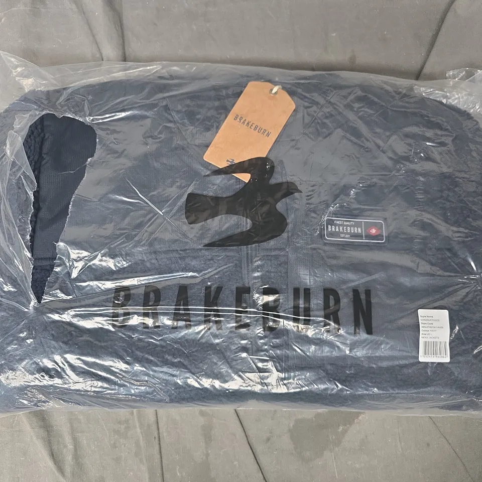 BRAKEBURN GARGRAVE FLEECE IN NAVY SIZE LARGE