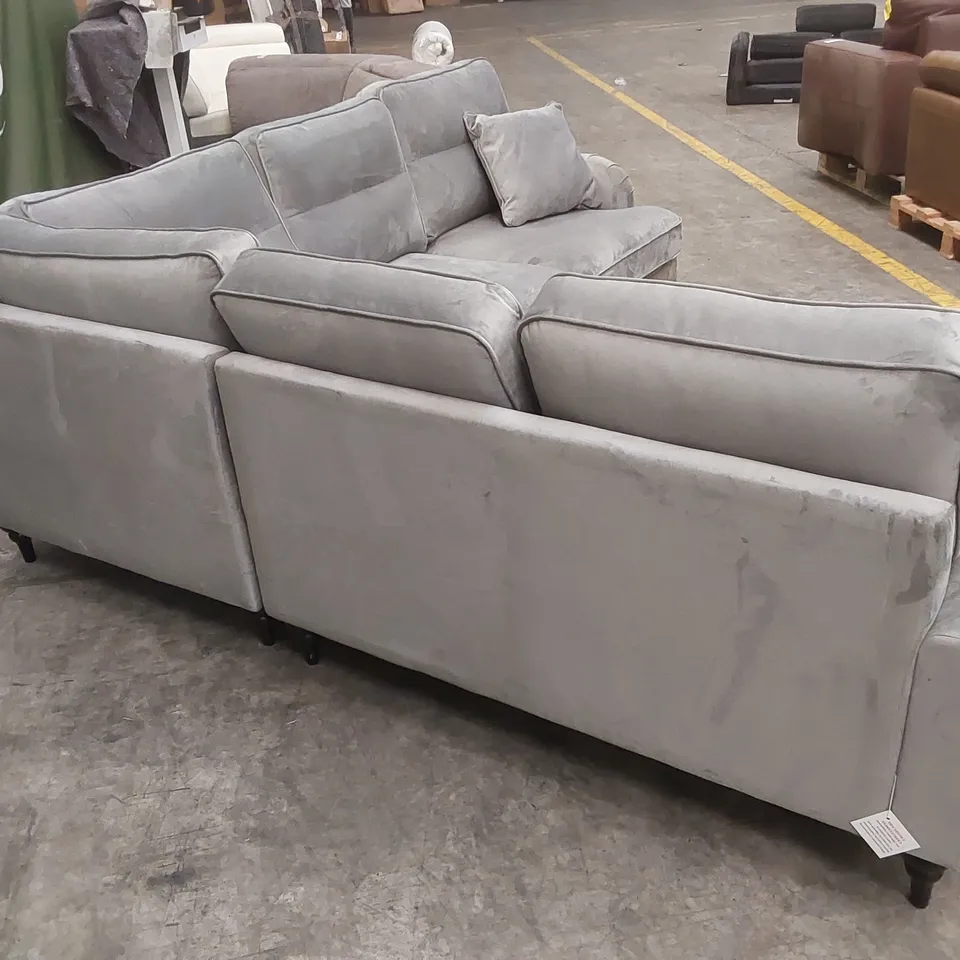 VICTORIA CORNER GROUP SOFA - GREY RRP £1249