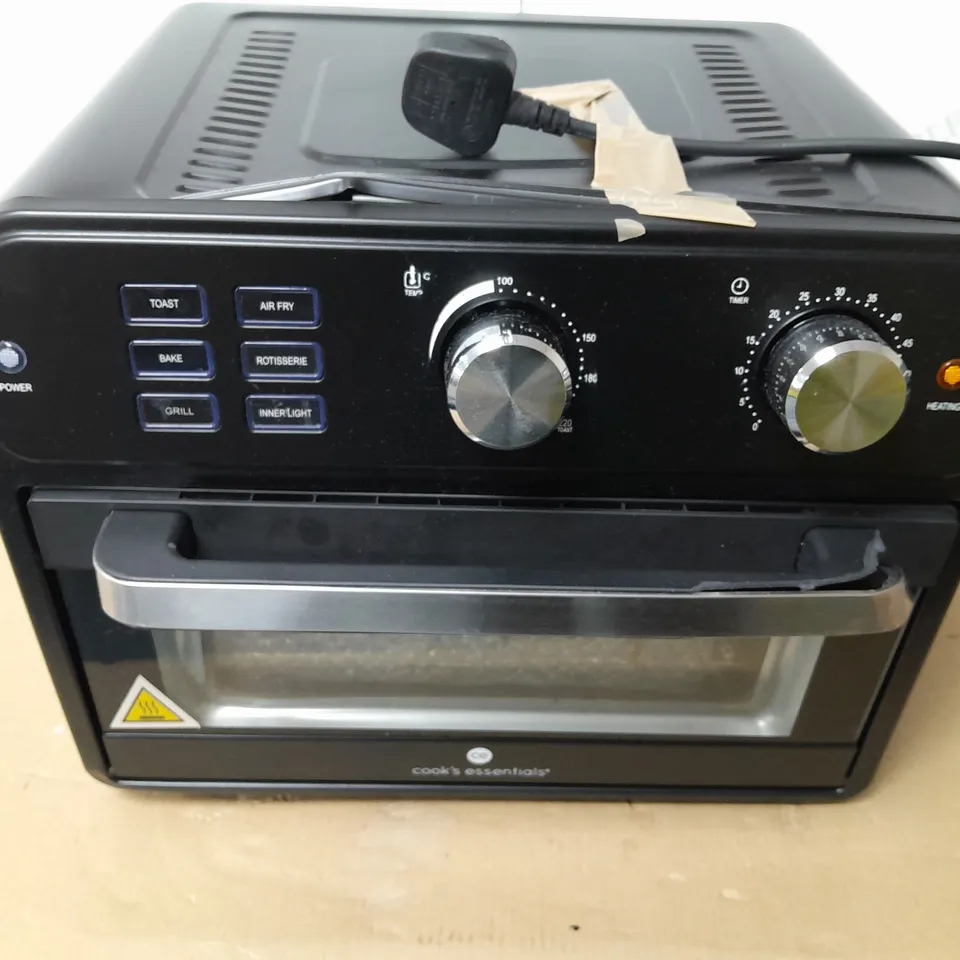 COOK'S ESSENTIAL 21-LITRE AIRFRYER OVEN IN BLACK