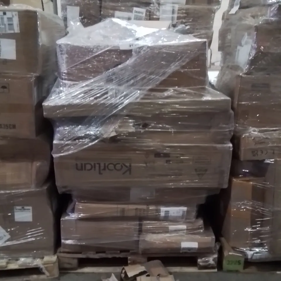 PALLET OF ASSORTED HOUSEHOLD GOODS AND PRODUCTS TO INCLUDE;DESK FAN,SECURITY CAMERA,POWER ADAPTER 