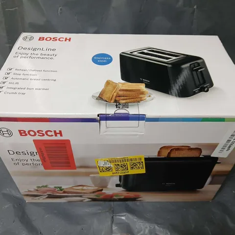 BOXED AND SEALED BOSCH DESIGNLINE TOASTER IN BLACK