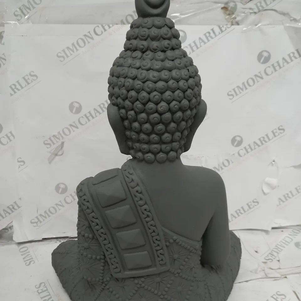 BUDDHA STATUE DECORATION GREY