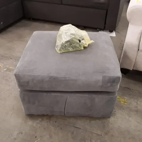 SMALL FABRIC FOOTSTOOL - GREY