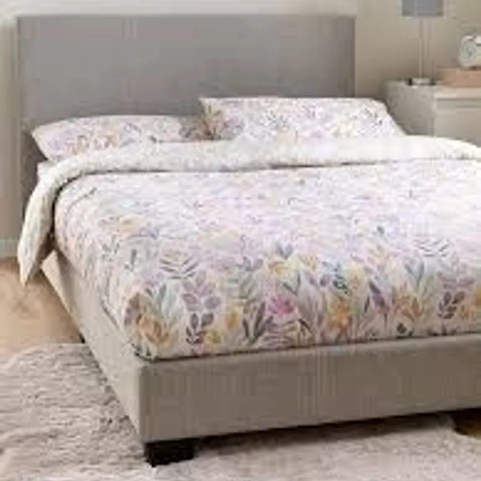 RILEY FABRIC SMALL DOUBLE BED FRAME