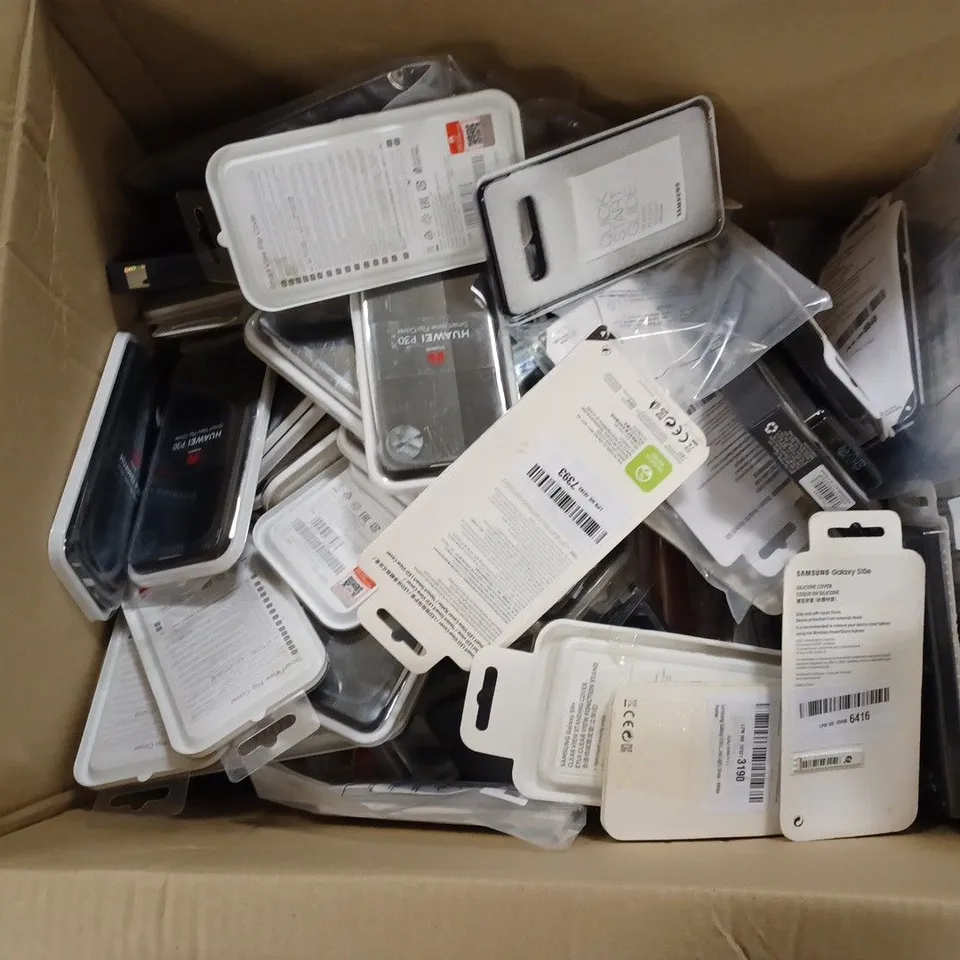 APPROXIMATELY 40 PHONE CASES TO INCLUDE HUAWEI P30 SMART VIEW FLIP COVER, LED COVER GALAXY 10+, SMART LED VIEW COVER FOR GALAXY S21+, ETC