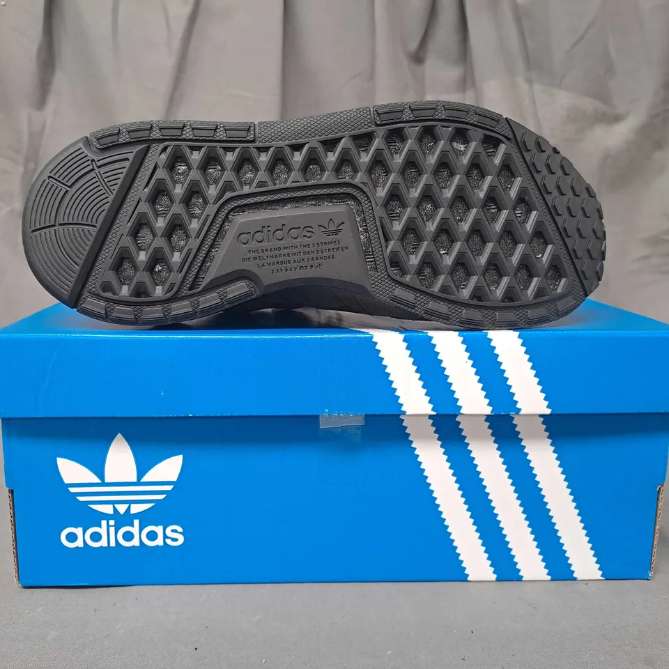 BOXED PAIR OF ADIDAS NMD V3 SHOES IN GREEN UK SIZE 5