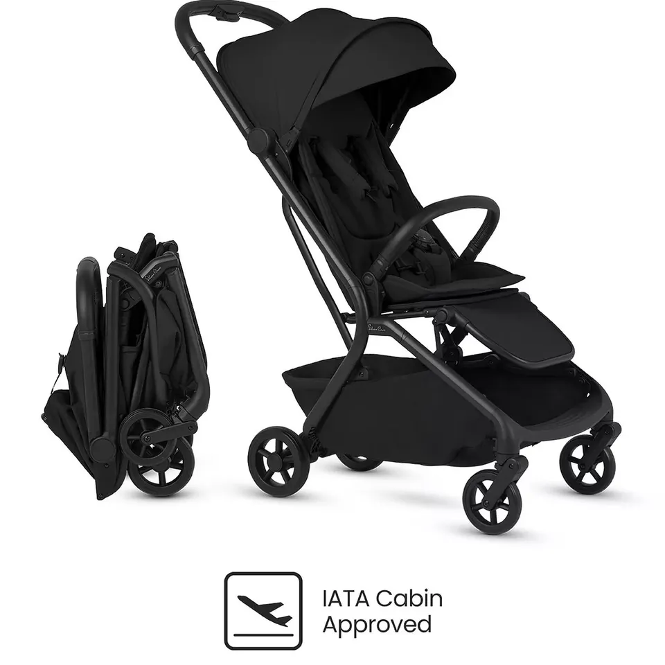 SILVER CROSS NIA COMPACT TRAVEL STROLLER - ONYX
