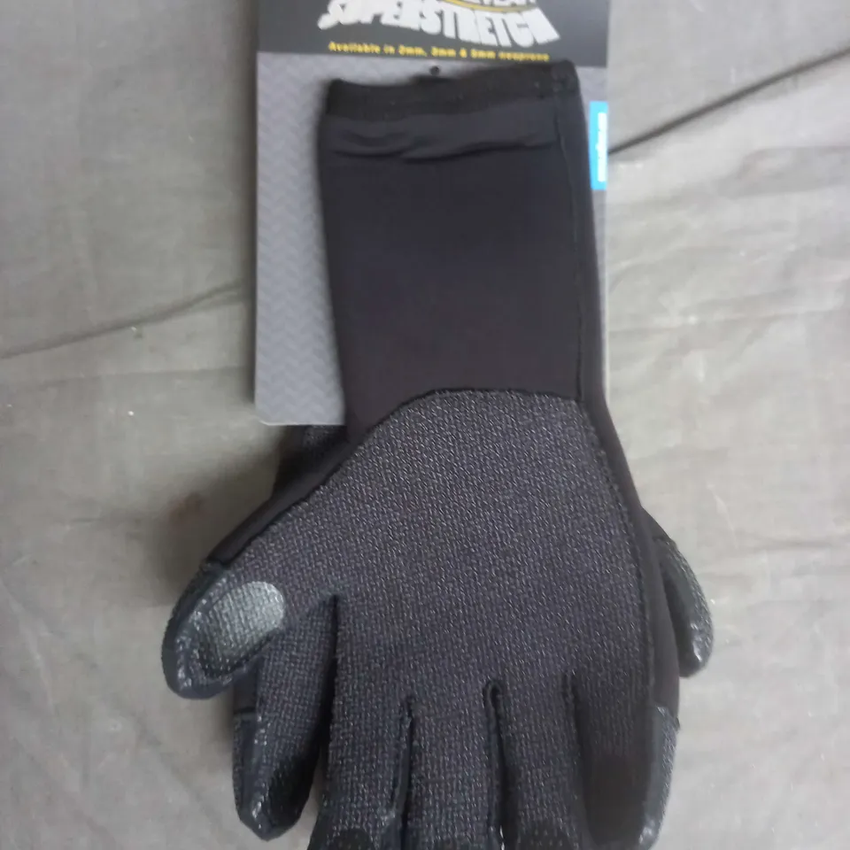 NORTHERN DIVER KEVLAR SUPERSTRETCH 5MM DIVING GLOVES IN BLACK SIZE M