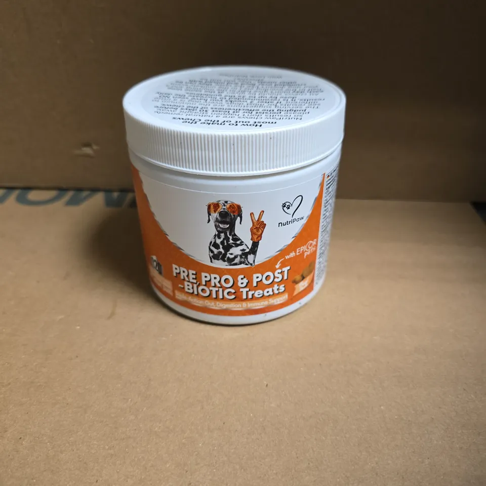 NUTRIPAW PRE PRO & POST BIOTIC TREATS – PET PROBIOTIC TREATS JAR