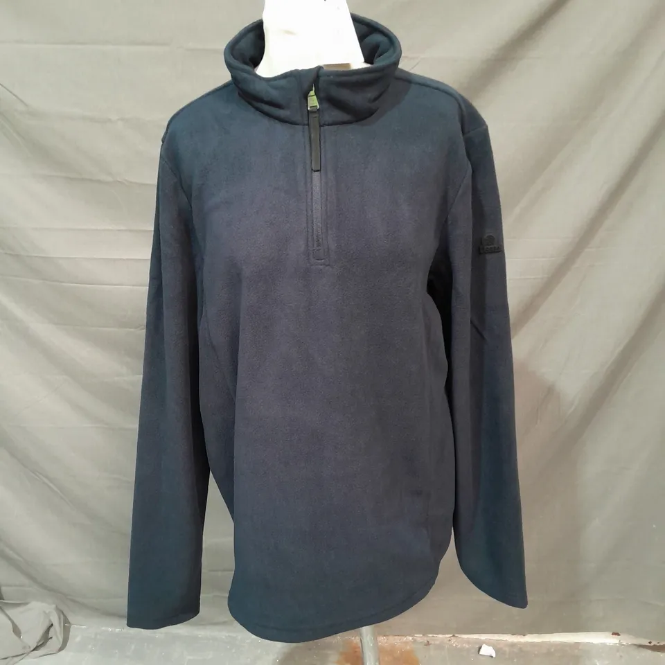 TOG24 MENS REVIVE FLEECE TOP BLUE SIZE MEDIUM