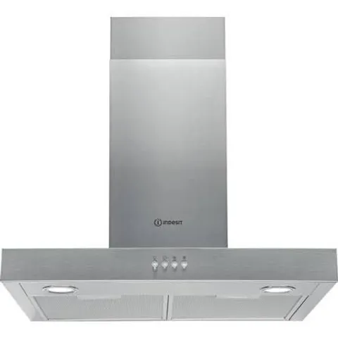 BOXED INDESIT IHBS 6.5 LM X CHIMNEY COOKER HOOD - STAINLESS STEEL