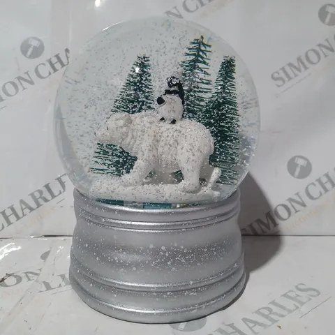 BOXED SANTA EXPRESS CHRISTMAS CHARACTER MUSICAL WATER SPINNER