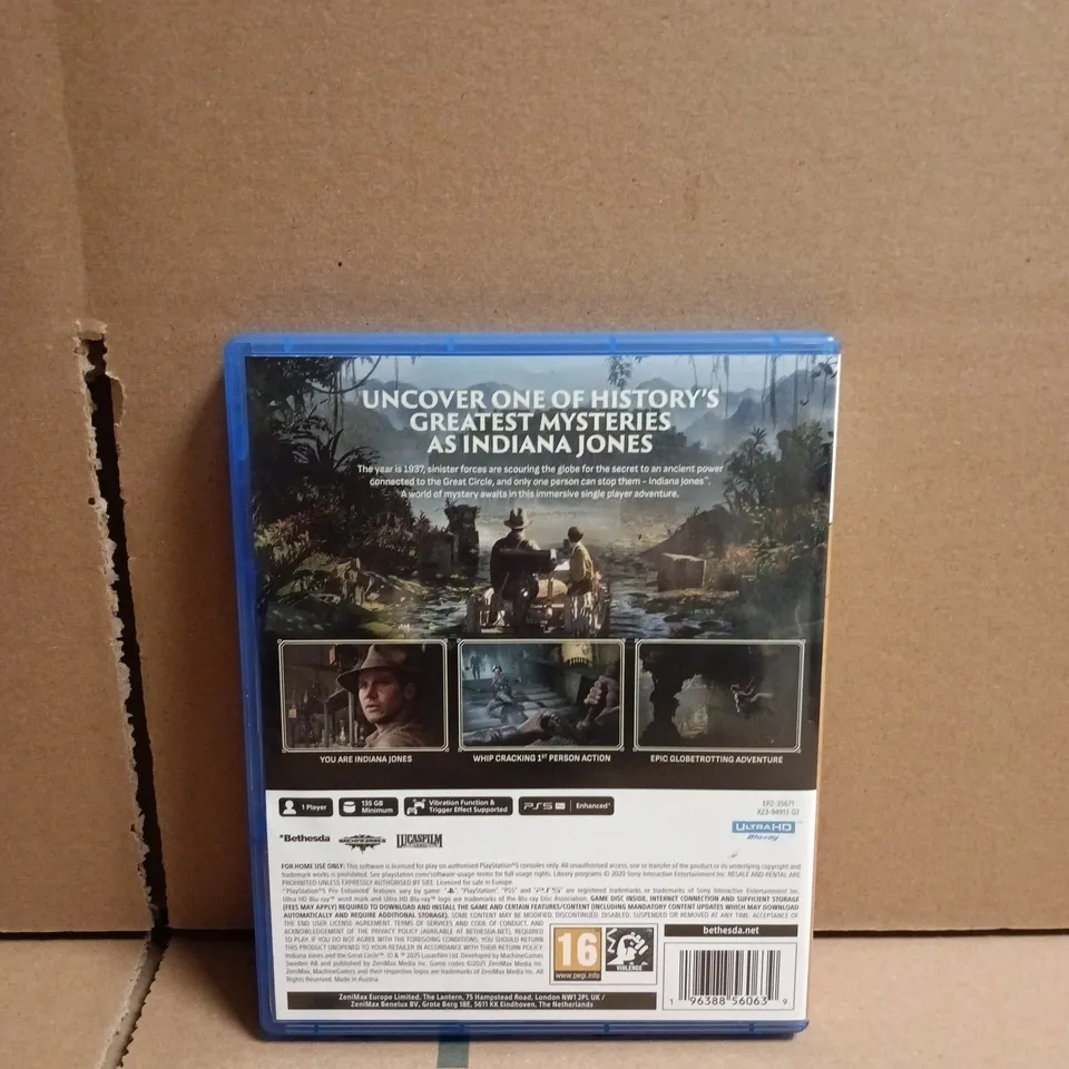 INDIANA JONES AND THE GREAT CIRCLE – PS5 