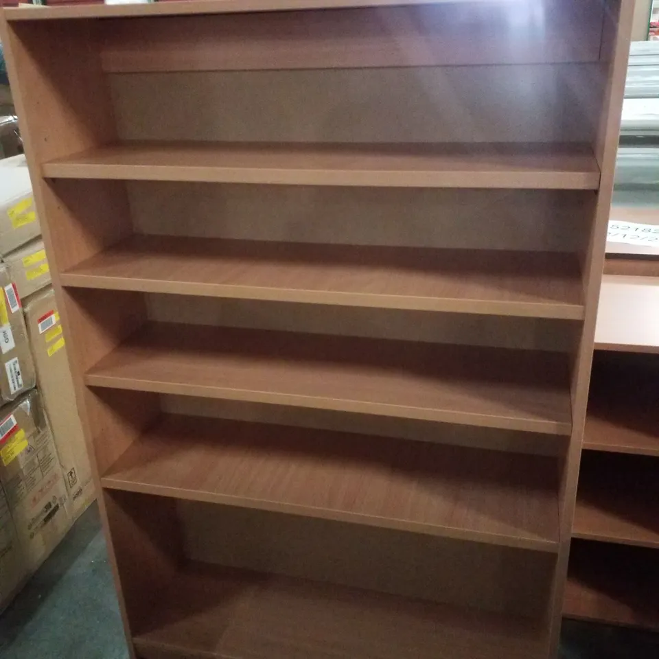 2 FIXED 2 ADJUSTABLE SHELF BOOKCASE/CUPBOARD IN BEECH