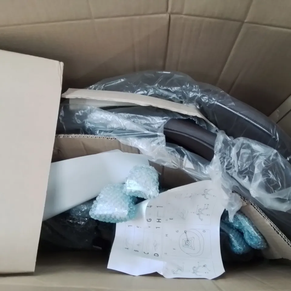 BOXED BRAVICH DINING STOOL WITH WHEELS 2PCS