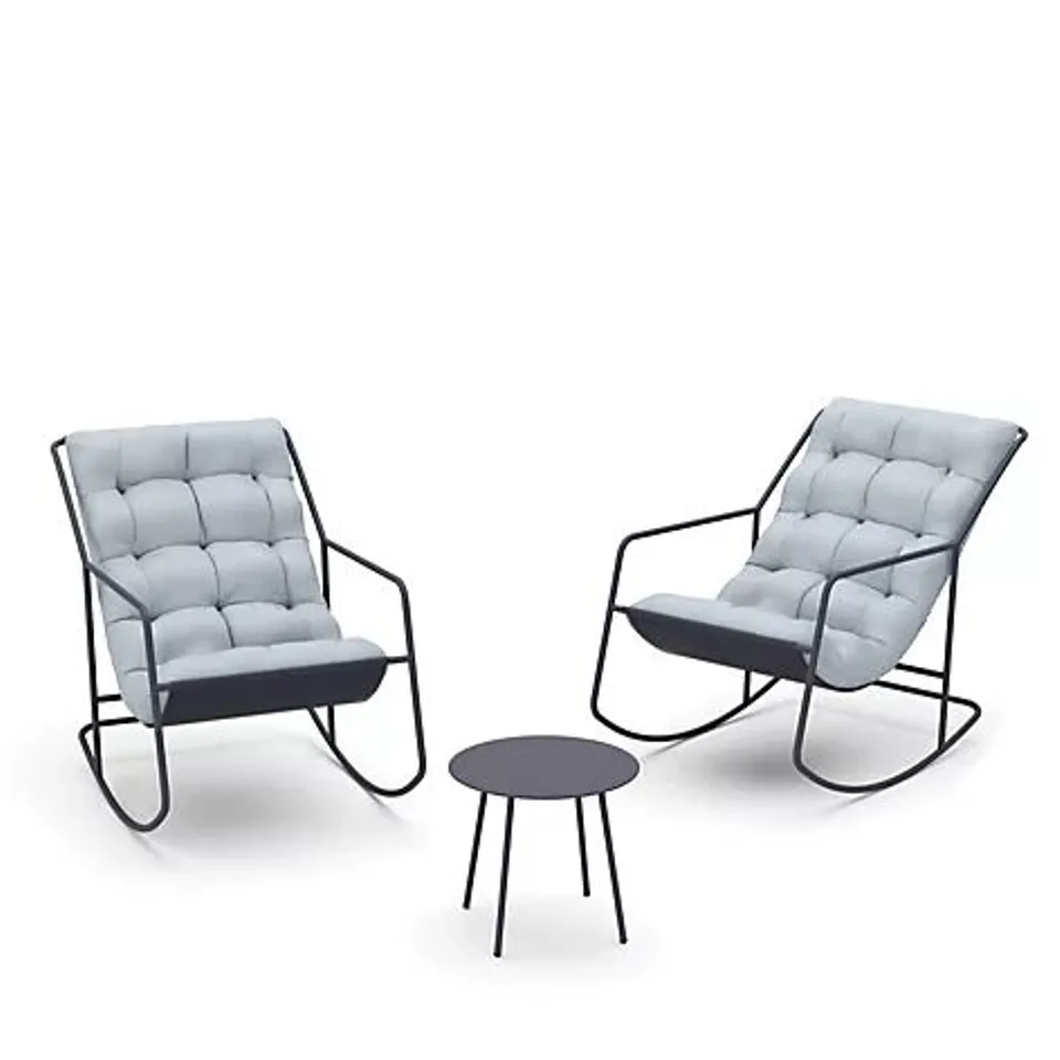 GARDEN STORIES ULTRA COMFORT PADDED ROCKING BISTRO SET