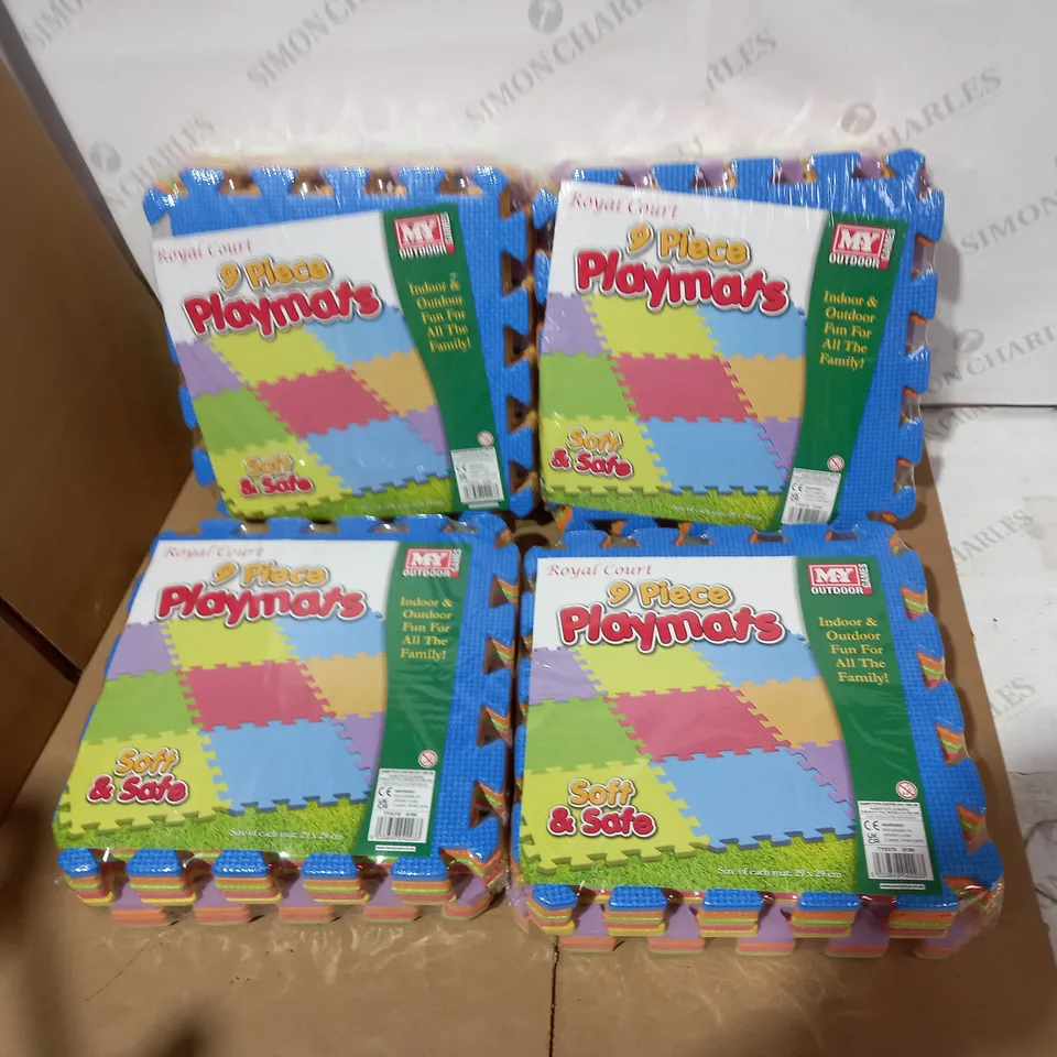 LOT OF 4 ASSORTED ROYAL COURT PLAYMAT SETS