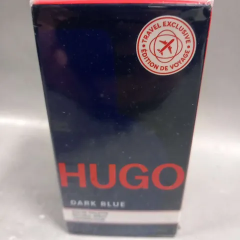 BOXED AND SEALED HUGO DARK BLUE TRAVEL EXCLUSIVE EAU DE TOILETTE 75ML