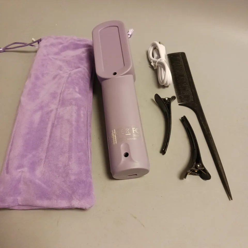RECHARCHABLE HAIR STRAIGHTENER IN PURPLE 50HZ WX98-P