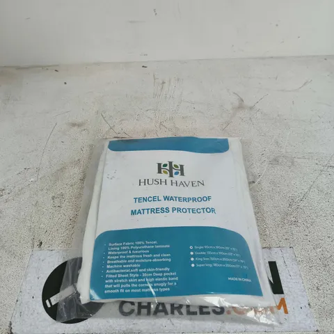 HUSH HAVEN TENCEL WATERPROOF MATTRESS PROTECTOR SINGLE SIZE