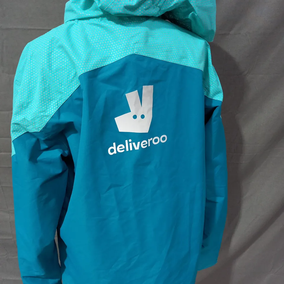 DELIVEROO JACKET  WITH HOOD IN BLUE - LARGE