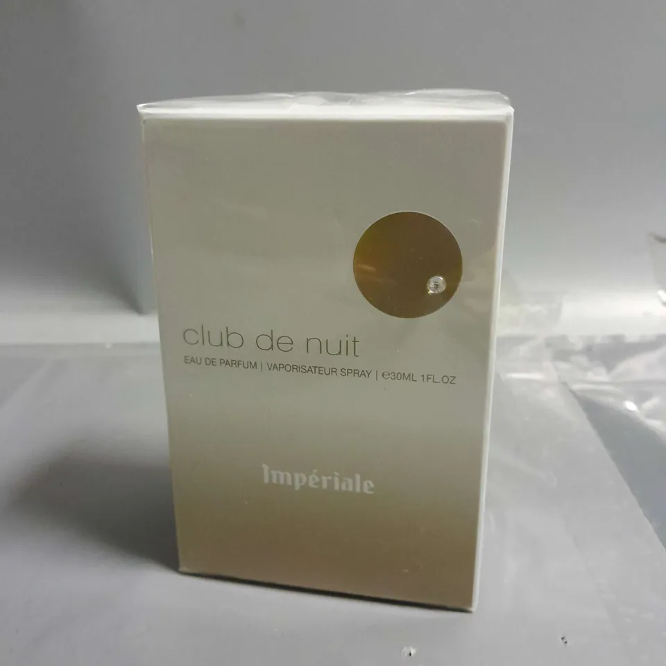 BOXED AND SEALED CLUB DE NUIT IMPERIALE EAU DE PARFUM 30ML