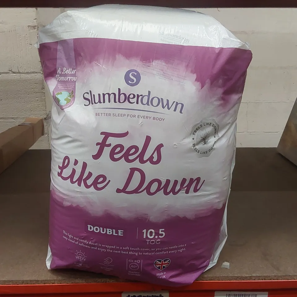 BAGGED SLUMBERDOWN FEELS LIKE DOWN 10.5 TOG DOUBLE DUVET
