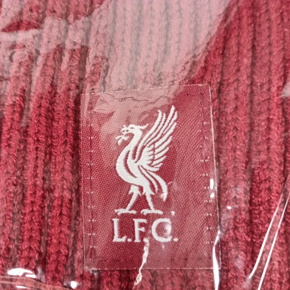 LIVERPOOL FC SCARF – RED KNIT WITH CREST