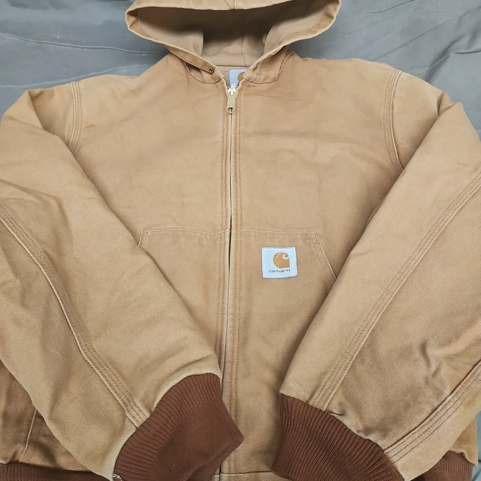 CARHARTT HOODED JACKET – TAN - SIZE UNSPECIFIED