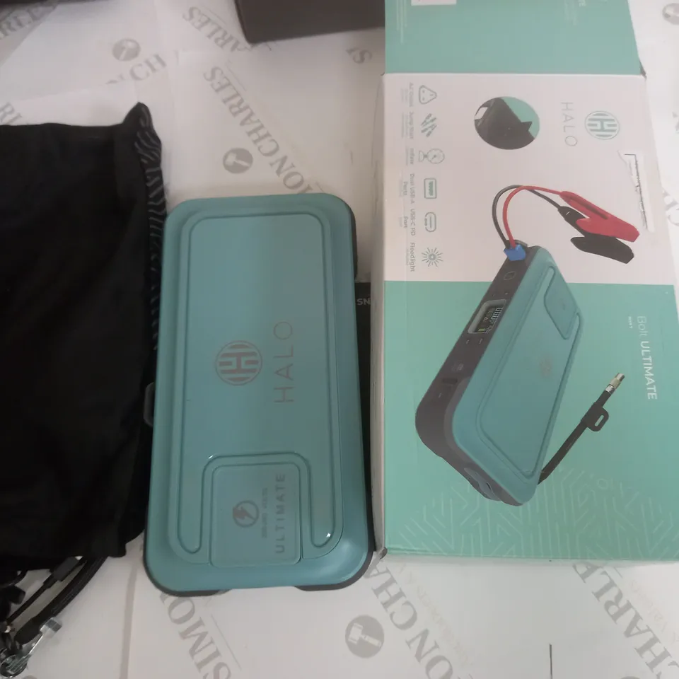 HALO BOLT ULTIMATE MAINS JUMP STARTER - MINT