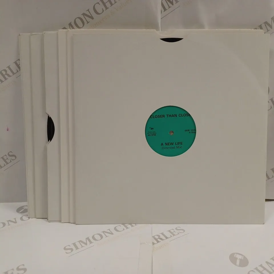 BOX OF 8 ASSORTED RECORDS TO INCLUDE CLOSER THAN CLOSE - A NEW LIFE (EXTENDED MIX), CHAKA KHAN - LIFE IS A DANCE THE REMIX PROJECT, EVERYDAY PEOPLE - I GUESS IT DOESN'T MATTER (LOUIE'S MIX), ETC