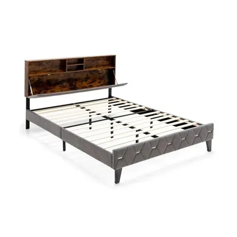 BOXED COSTWAY KINGSIZE BED FRAME WITH HEADBOARD