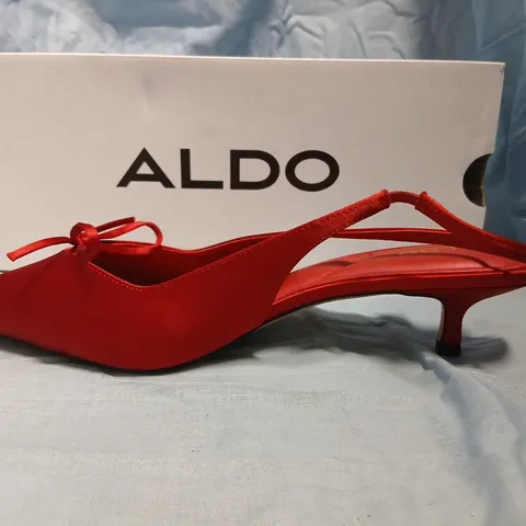 ALDO RED SLINGBACK HEELS - POINTED TOE, UK 9.5 (US 11) EU 42.5