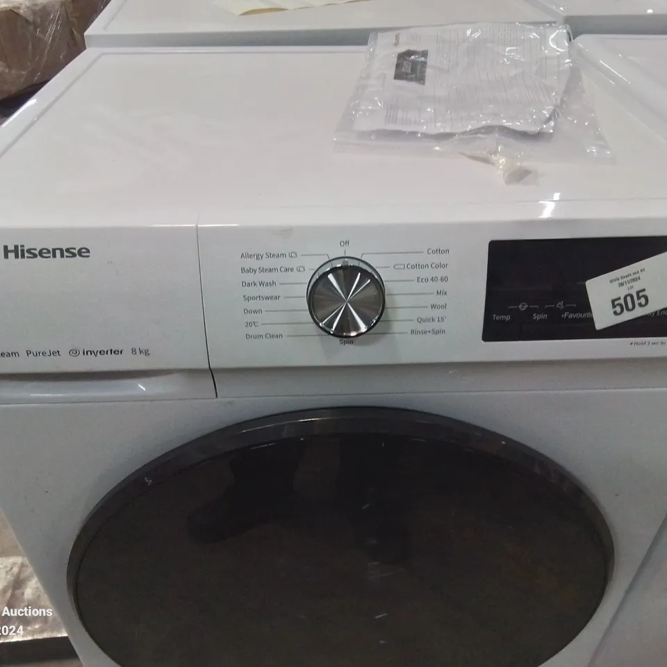 HISENSE 3 SERIES WFQA8014EVJM 8 KG 1400 RPM WASHING MACHINE - WHITE