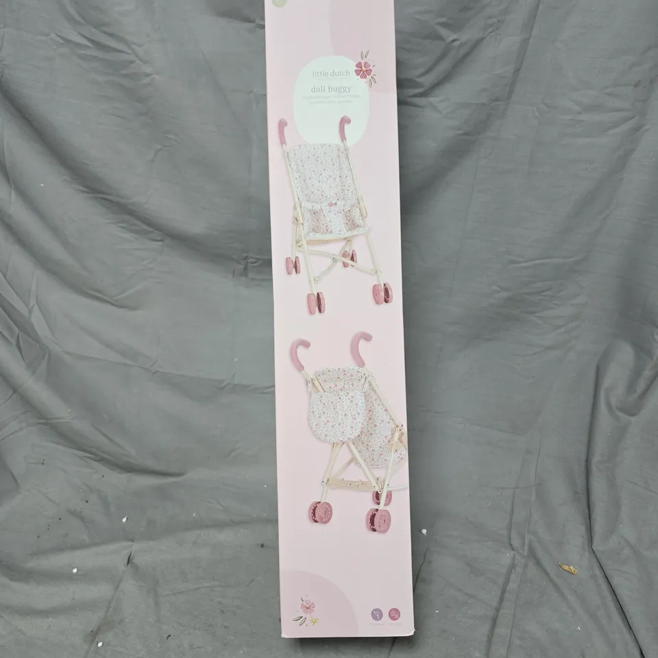 LITTLE DUTCH DOLL BUGGY – PINK FLORAL DOLL STROLLER (BOXED)
