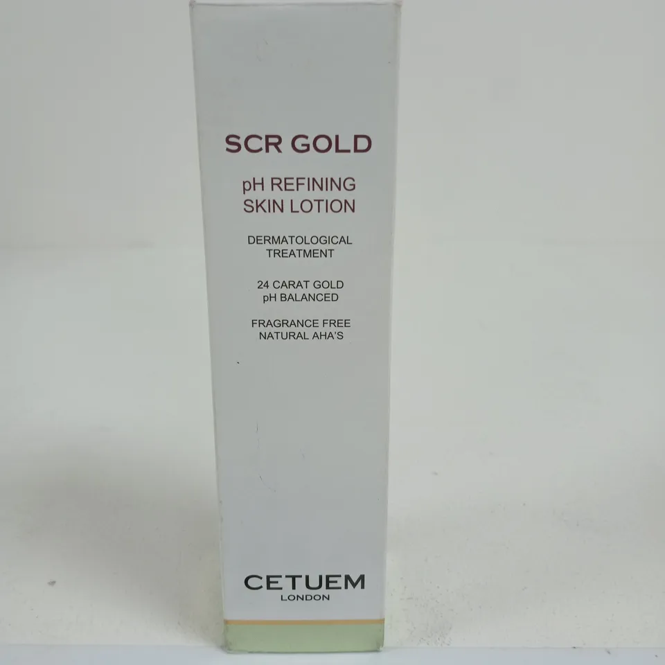 SCR GOLD PH REFINING SKIN LOTION – CETUEM LONDON (24 CARAT GOLD) 150ML