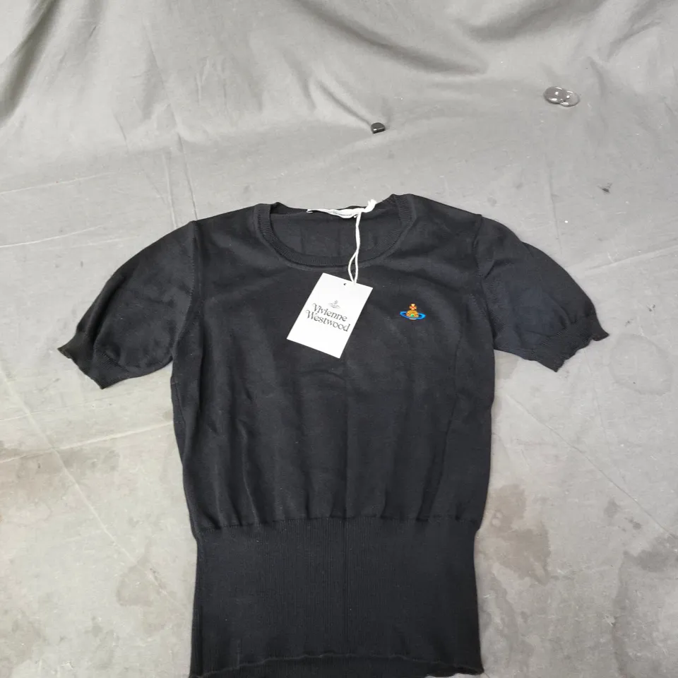 VIVIENNE WESTWOOD BEA KNIT TOP – BLACK – UK M