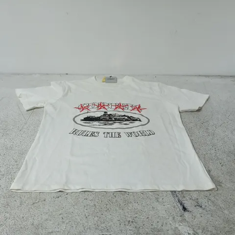 CORTEIZ RULES THE WORLD T SHIRT SMALL TAGGED