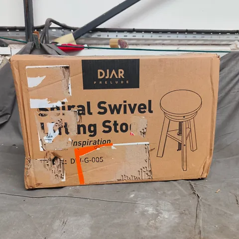 DJAR PRELUDE SPIRAL SWIVEL SITTING STOOL BOXED