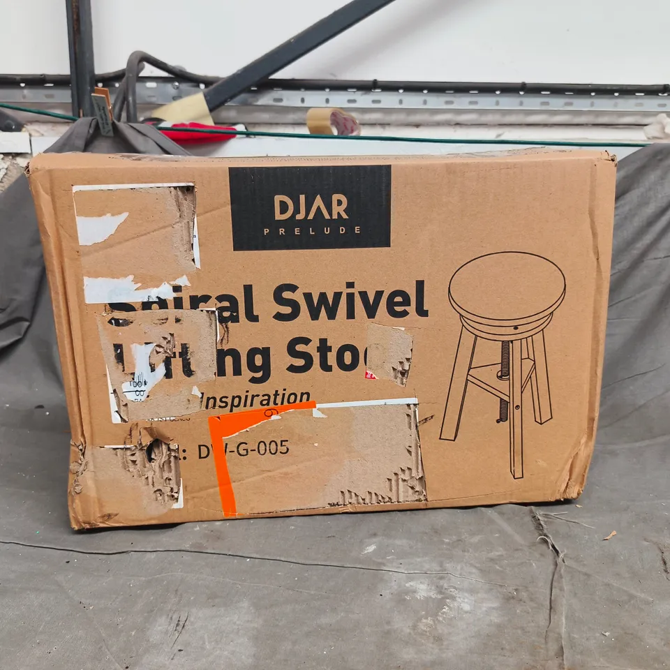 DJAR PRELUDE SPIRAL SWIVEL SITTING STOOL BOXED