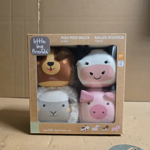 LITTLE BIG FRIENDS ROLY POLY BALLS FARM 4-PACK – FARM ANIMALS